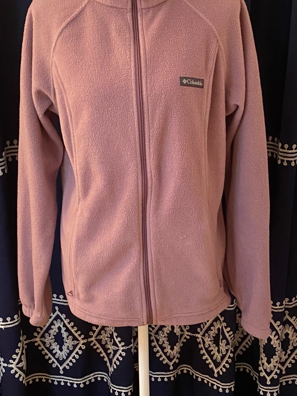 Columbia Dusty Rose Full-Zip Fleece Jacket